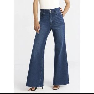 SOFIA VERGARA WOMENS MARGOT WIDE LEG SUPER HIGH RISE JEANS NWT MADE IN CAMBODIA
